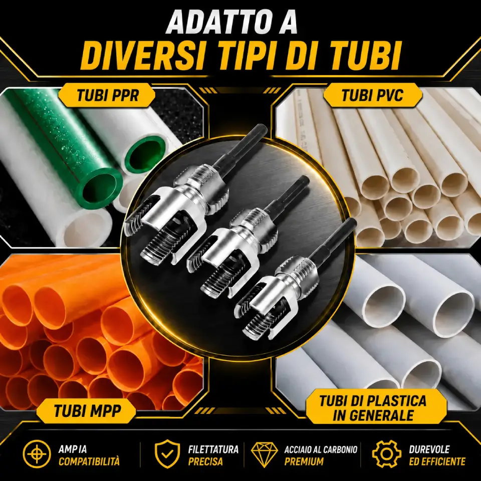 Specifiche del kit di filettatura PPR